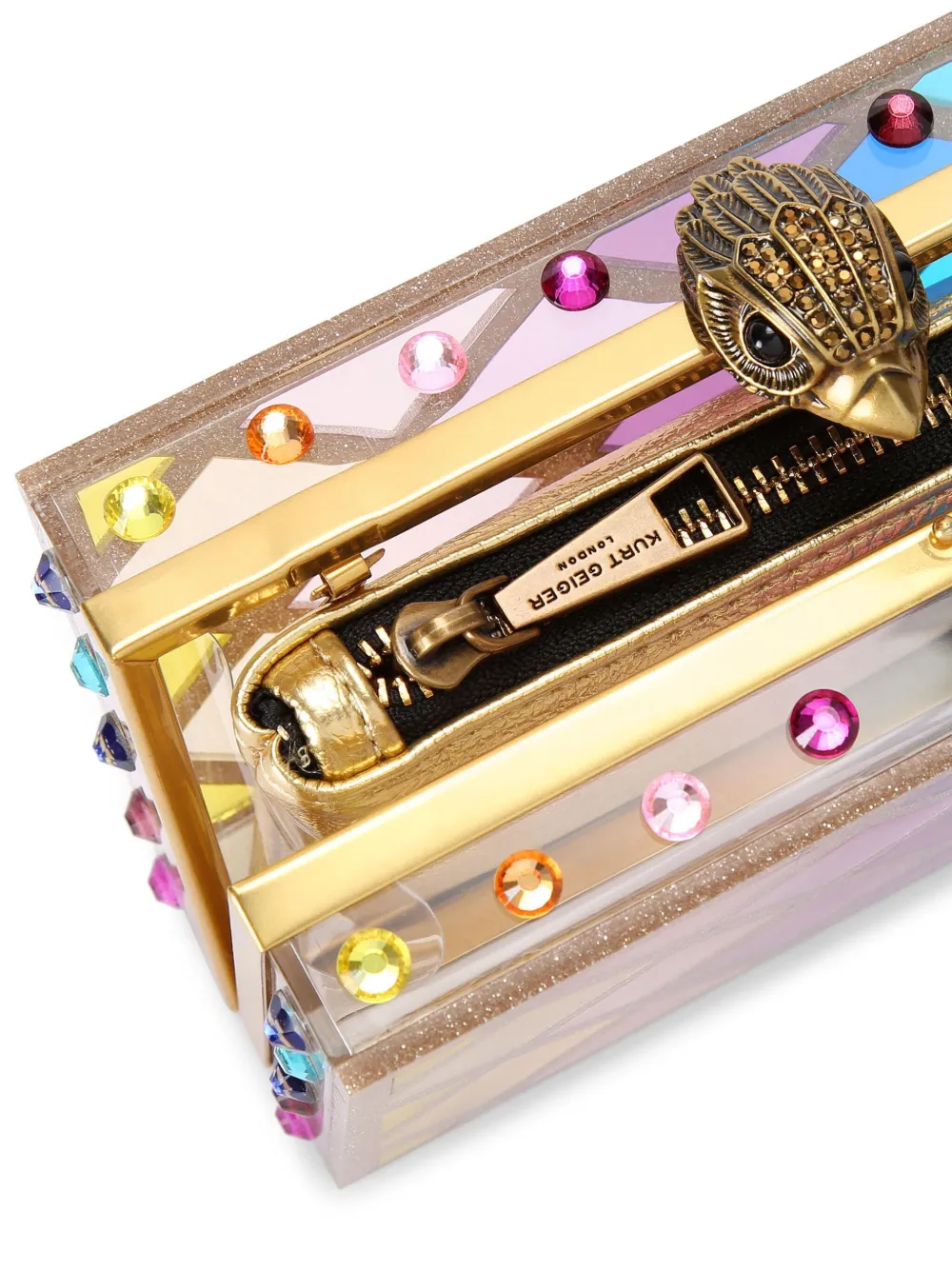 Crystal Quilt Box Clutch
