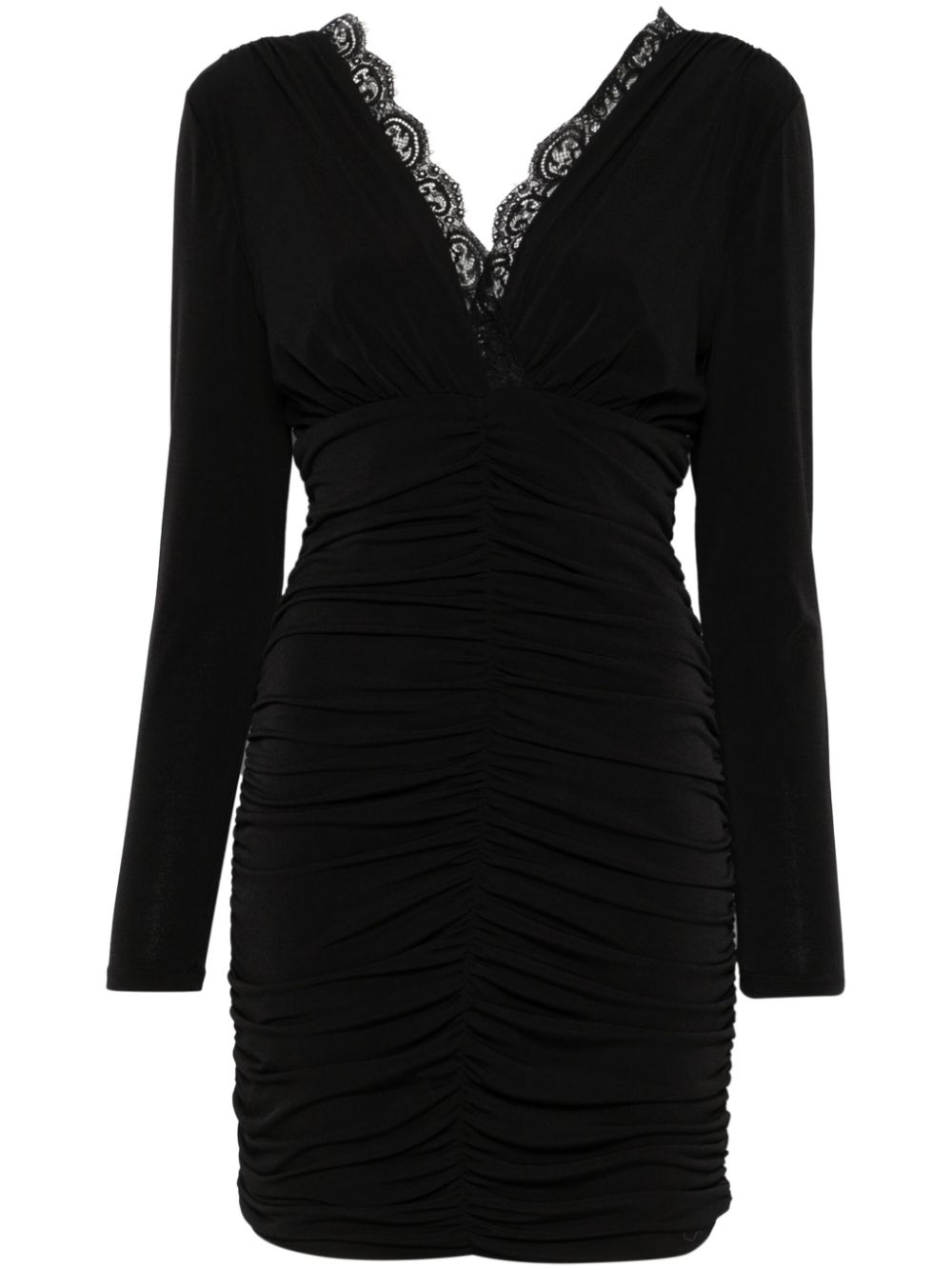 ERMANNO FIRENZE lace-detail mini dress - Black