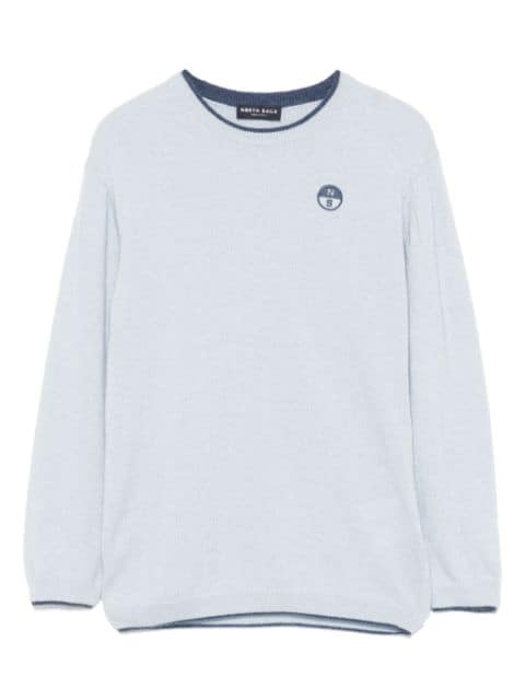 North Sails Kids logo-embroidered sweater 