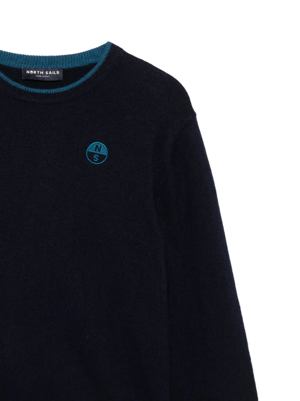 North Sails Kids Trui met geborduurd logo Blauw