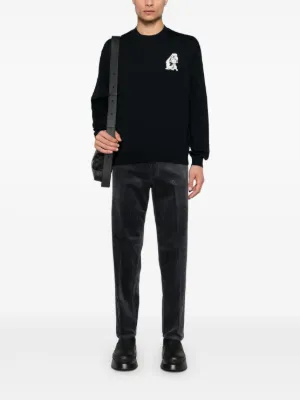 ★EMPORIO ARMANI★ニットプルオーバー オフタートルケープニットプルオーバー(F BLACK): TOPS