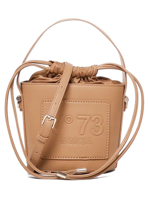 V°73 logo-embossed bucket bag
