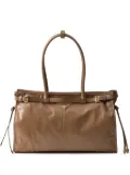 Prada large leather tote bag - Brown