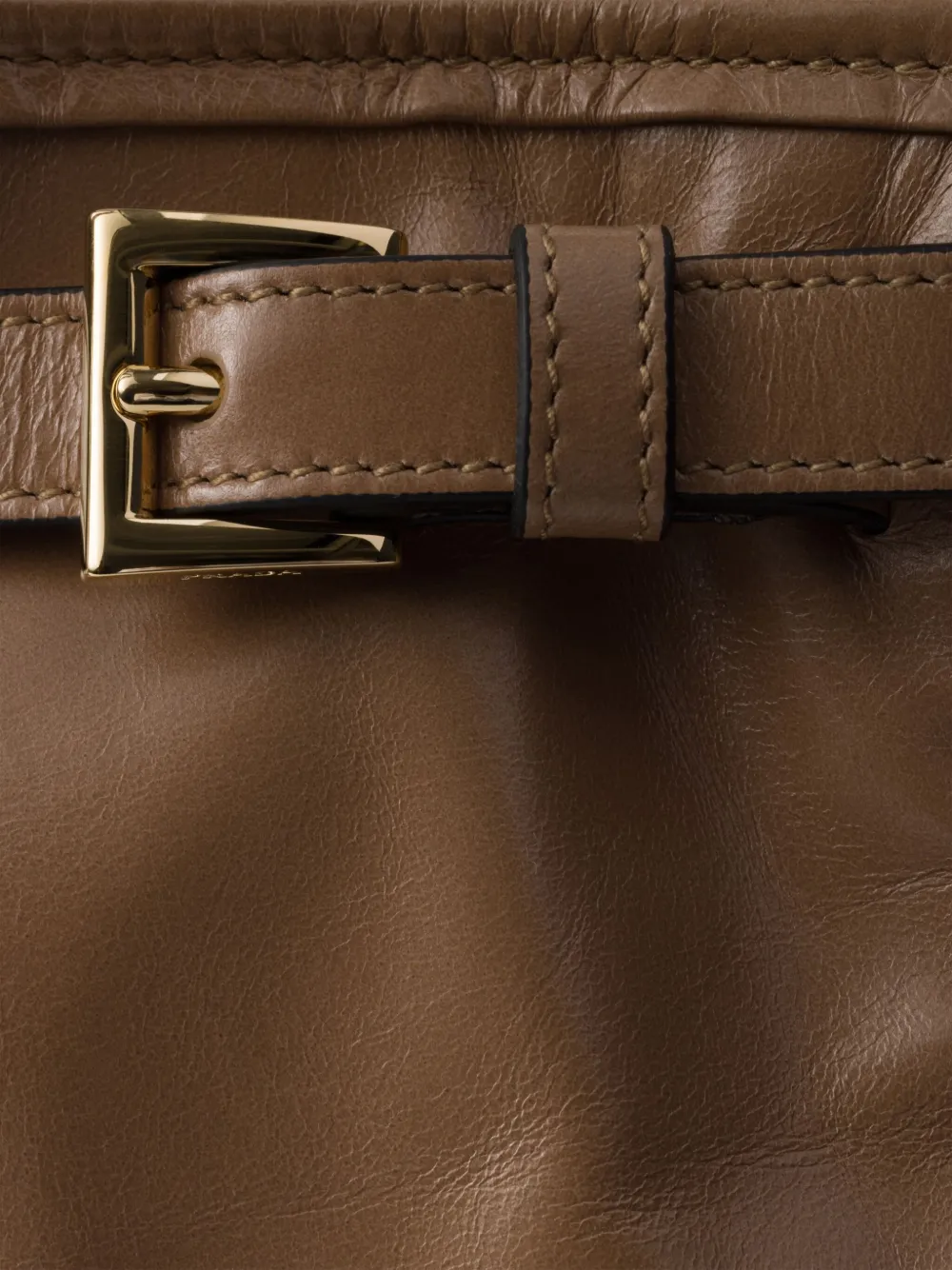 Prada Grote Bonnie shopper Bruin