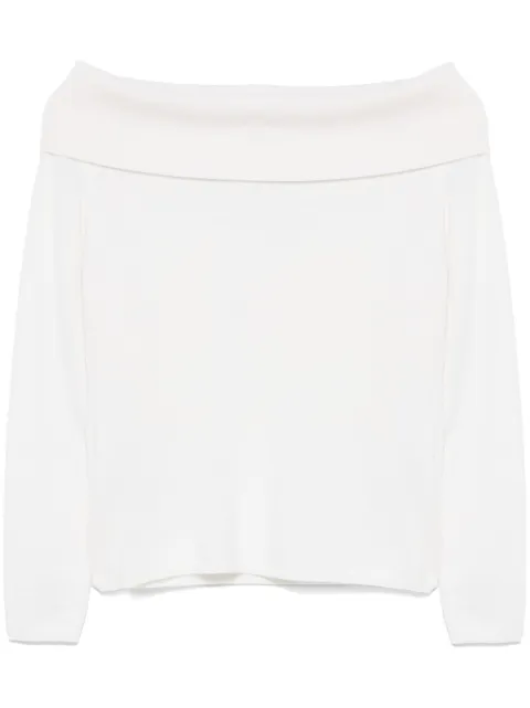 Allude off-shoulder sweater