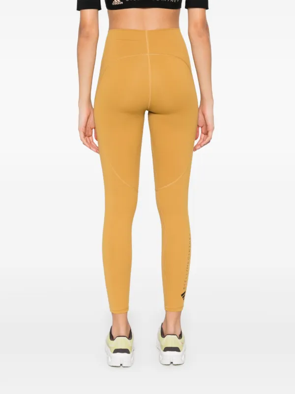 Adidas by Stella McCartney cropped leggings women Polyamide Spandex Elastane L Yellow