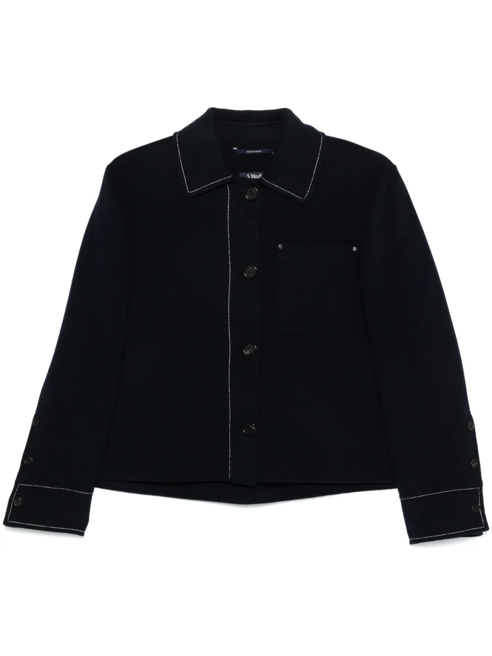 'S Max Mara Jaqueta Wolf com abotoamento | Azul | Image 1