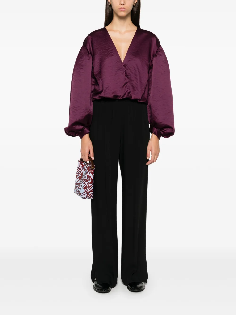 FORTE FORTE SATIN BLOUSE