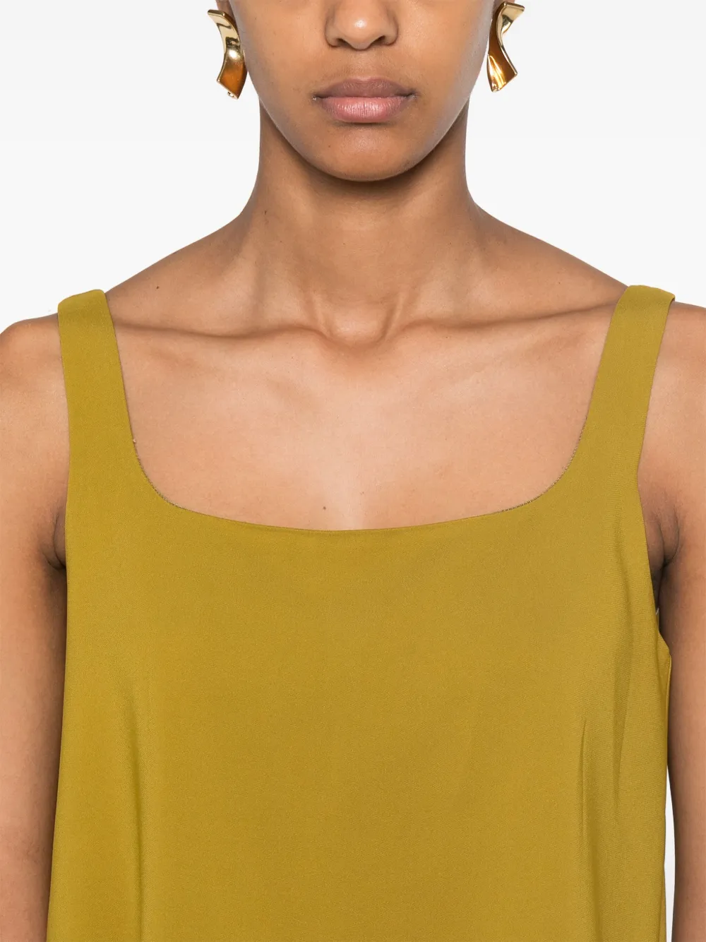 Shop Forte Forte Crepe Top In Green