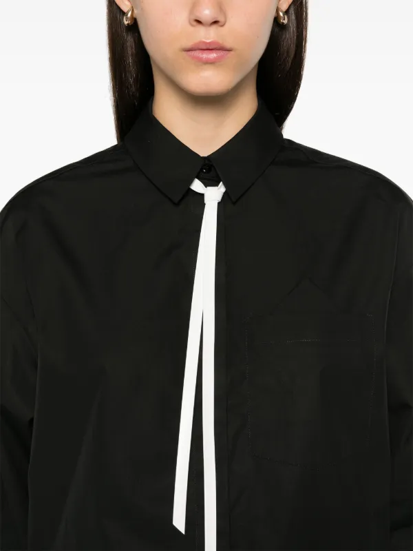 Sportmax Gesso Shirt | Black | FARFETCH UK