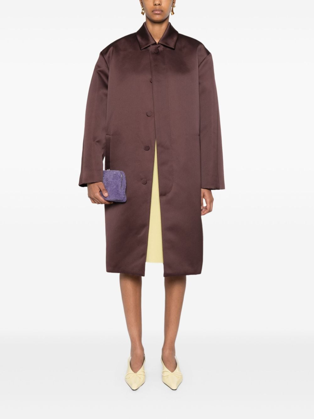 Philosophy Di Lorenzo Serafini satin coat - Paars