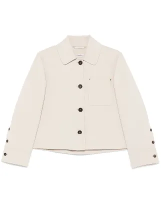 'S MAX MARA WOLFジャケット S Max Mara Wolf ジャケット | ニュートラル | FARFETCH JP