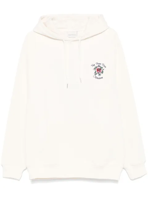 Drôle De Monsieur logo embroidered hoodie