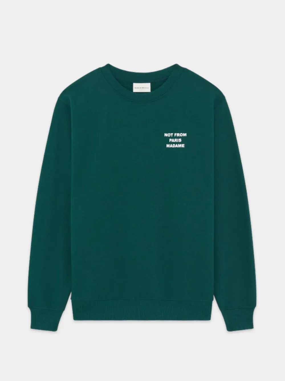Drôle De Monsieur Sweater met tekst Groen