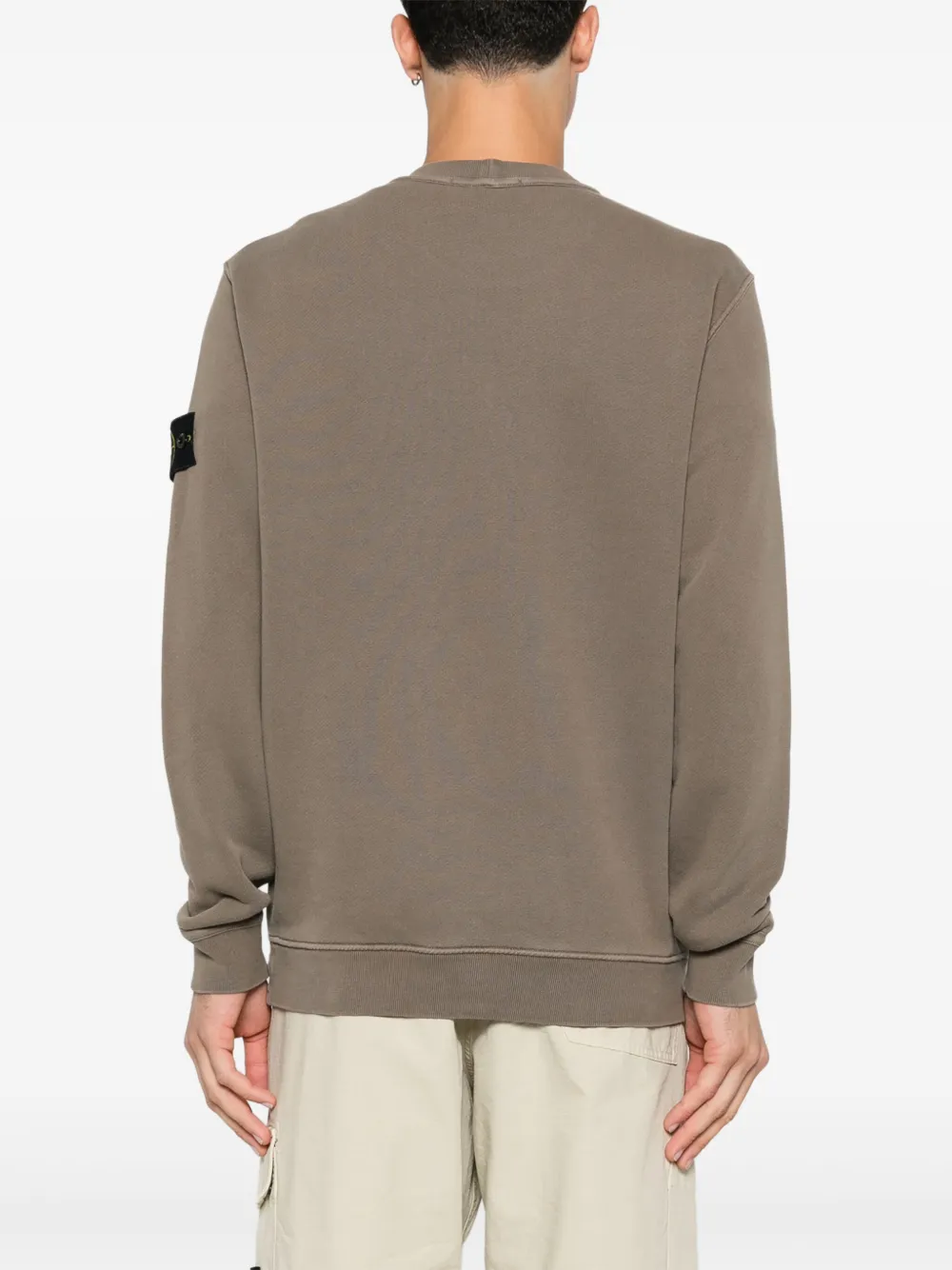 Stone Island Sweater met Compass-logopatch Groen