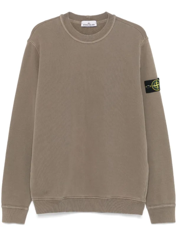 Stone Island Compass-badge Sweatshirt | Green | FARFETCH GE