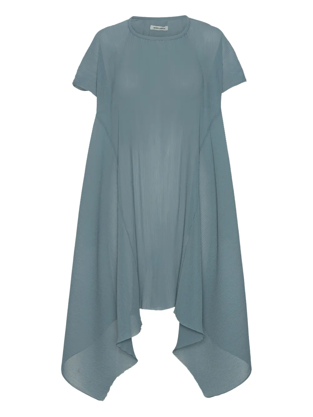 Henrik Vibskov Thumb plissé blouse Blauw