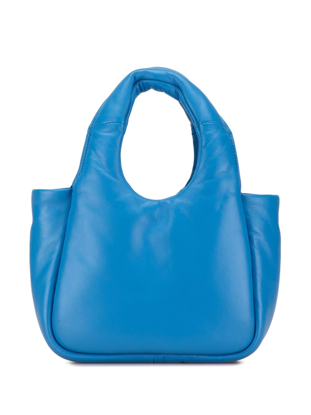 Prada Pre-Owned 2013-2023 kleine Soft gewatteerde Nappa Bag boekentas - Blauw