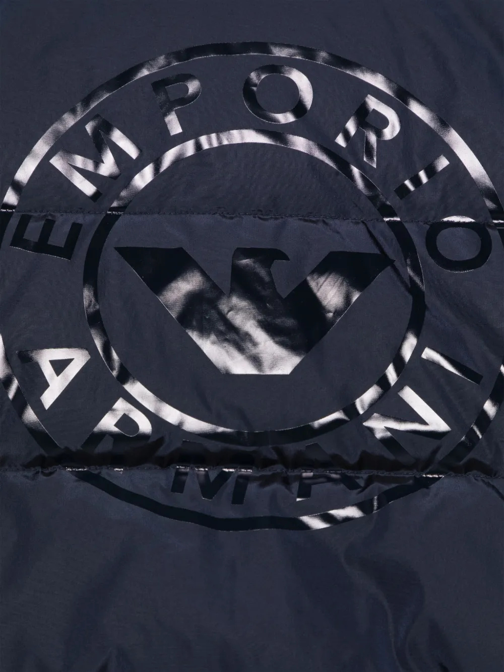 Emporio Armani Kids Donsjack met capuchon Blauw