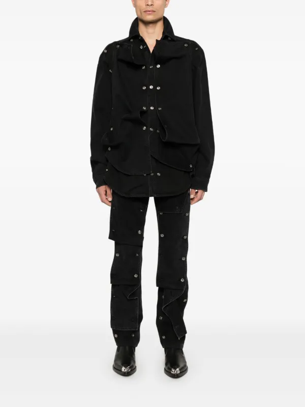 Y/Project Snap Off Shirt | Black | FARFETCH Y/Project Snap Off Shirt | Black | FARFETCH