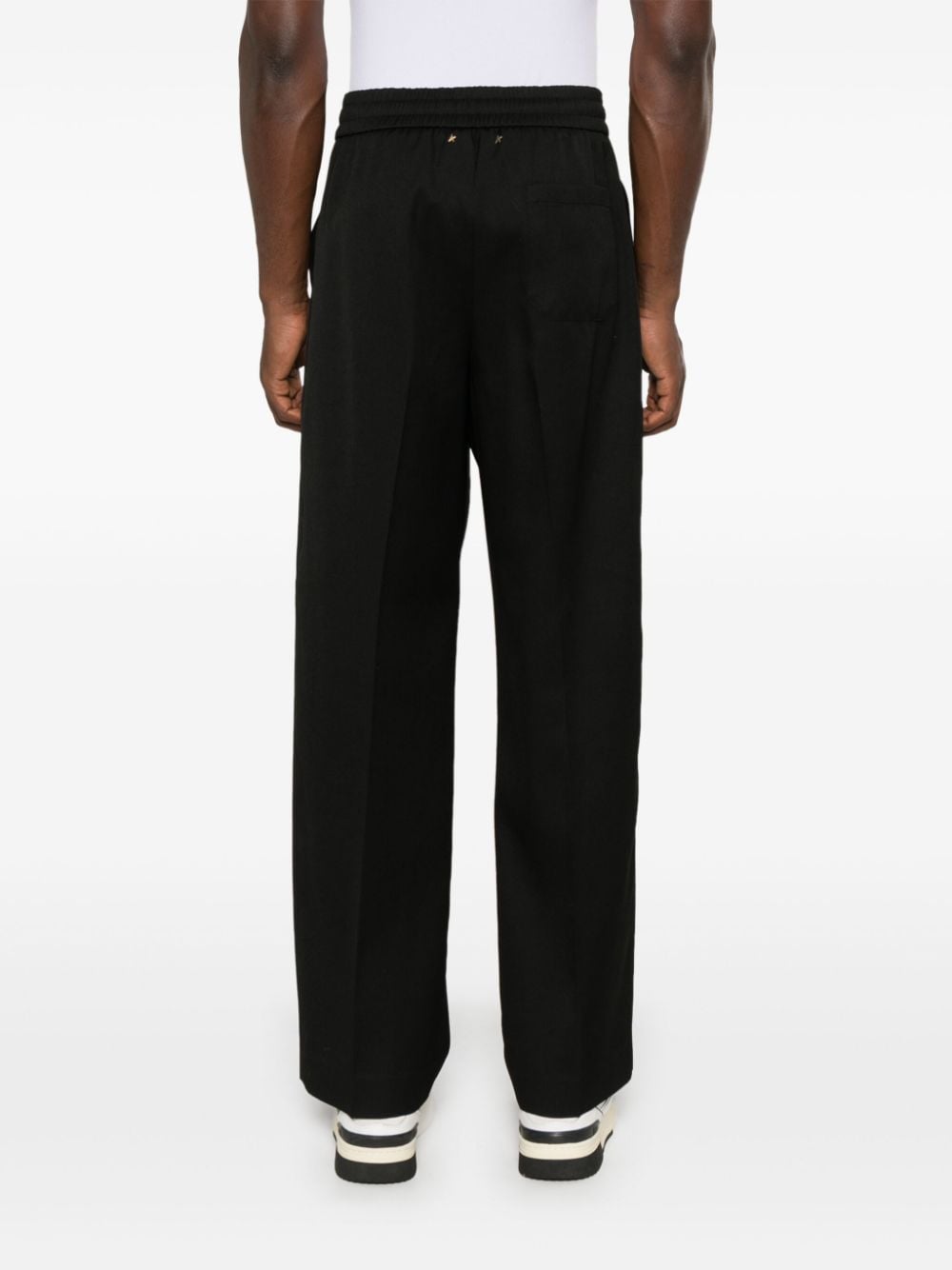 Shop Golden Goose Lennon Trousers In Schwarz