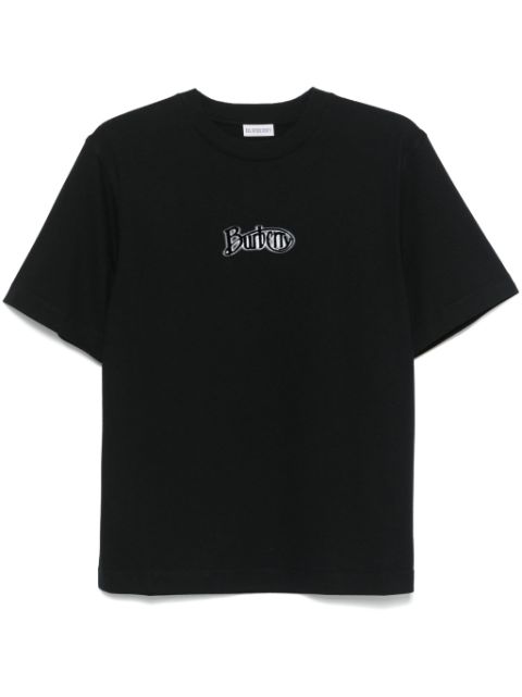 Burberry flocked-logo T-shirt Women