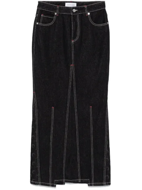 Marine Serre Crescent-Moon maxi skirt