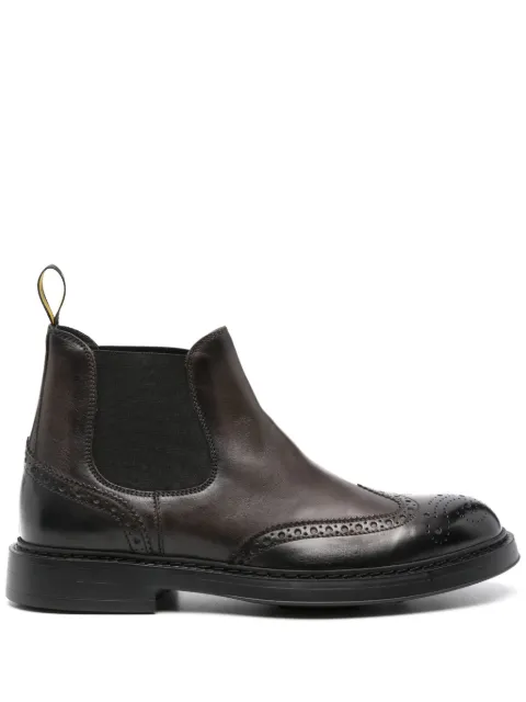 Doucal's perforated-embellished boots
