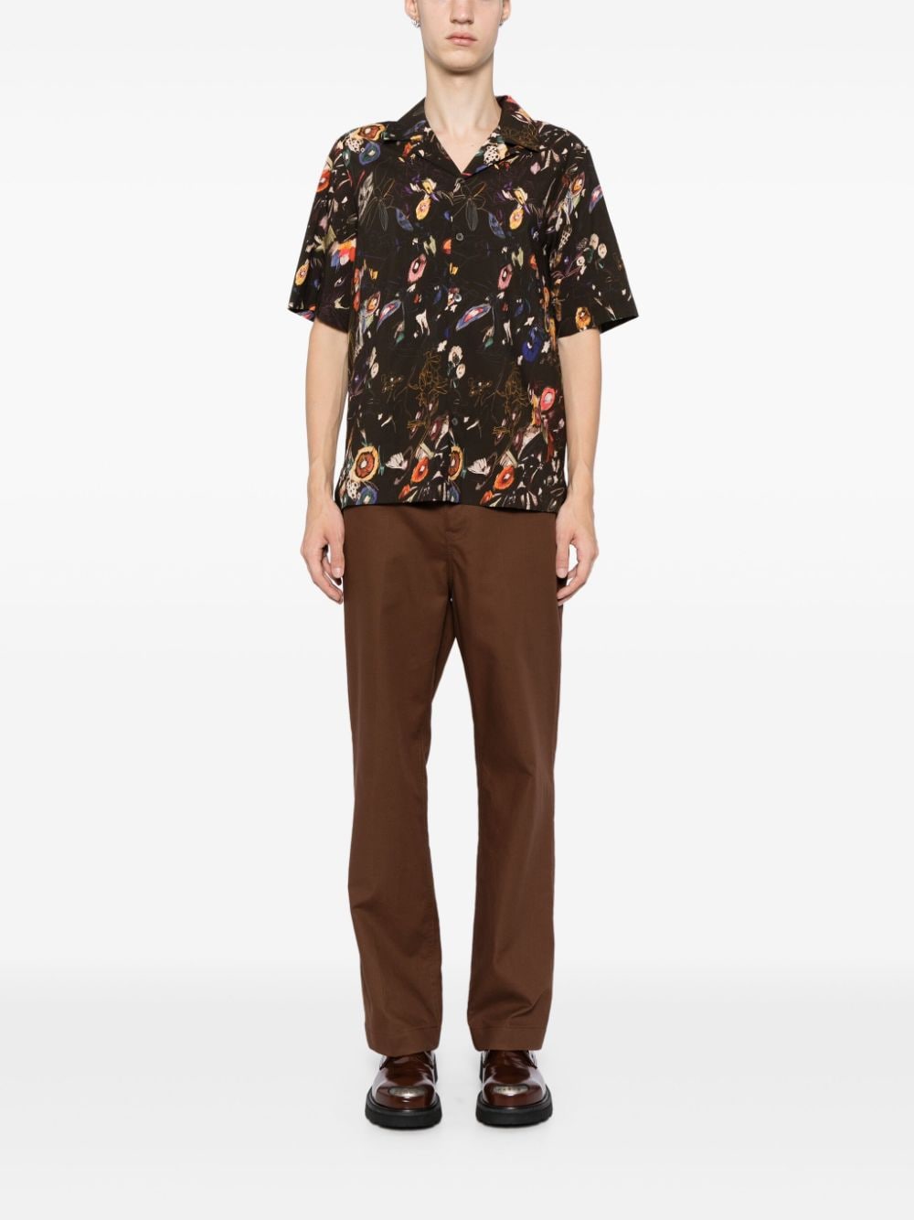 Paul Smith Overhemd met print - Bruin