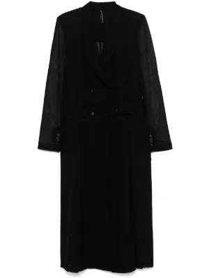 Stella McCartney ダブルブレスト トレンチコート | ブラック