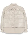 ASPESI Jayla puffer shirt - Neutrals