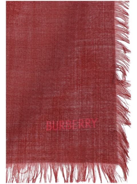 Burberry all-over logo print scarf Men