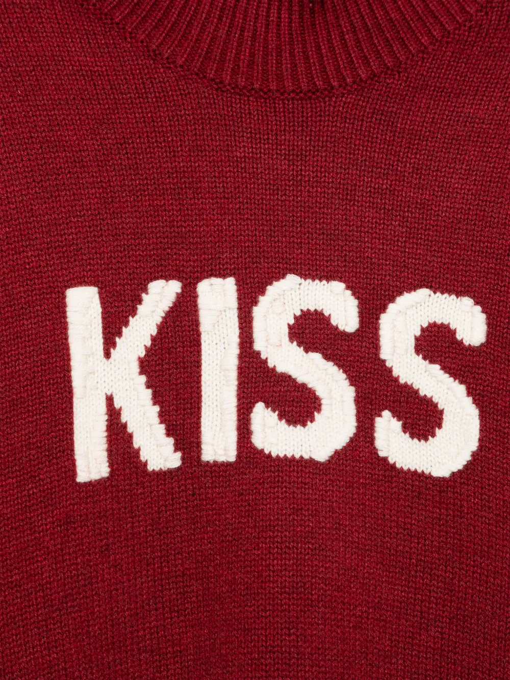Zadig & Voltaire Kids Trui met intarsia patroon Rood