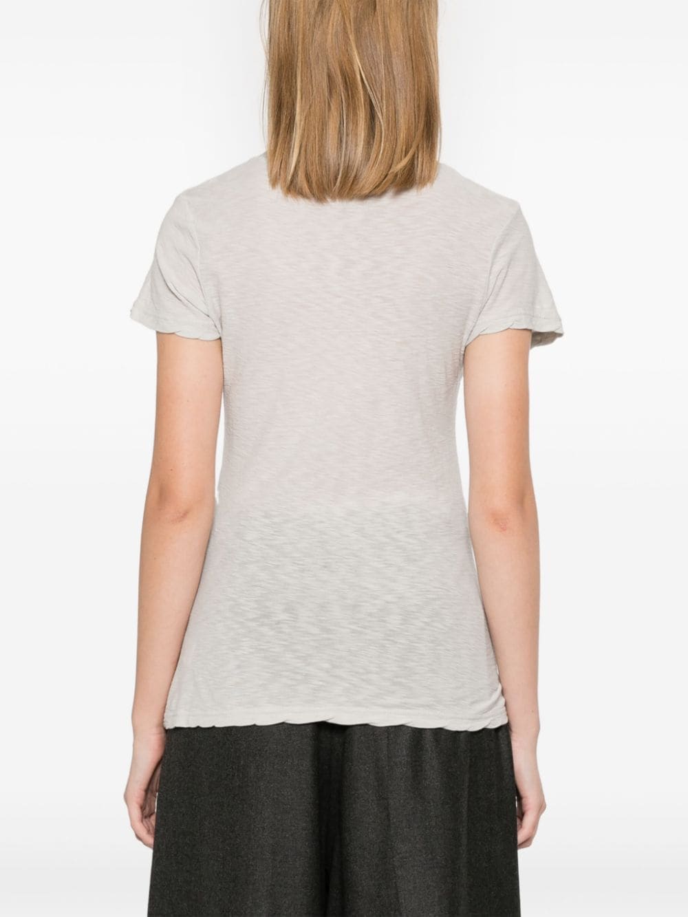 Shop James Perse Salt T-shirt In Grey