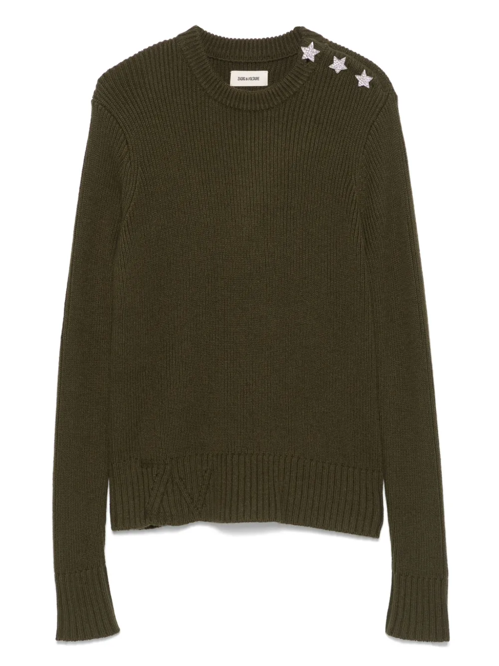 Zadig & Voltaire Kids Geribbelde sweater Groen
