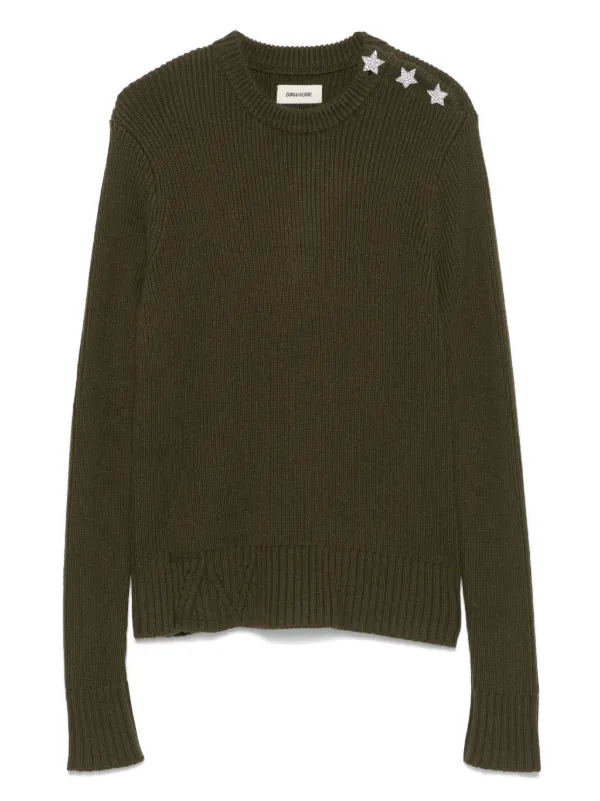 Zadig & Voltaire Kids リブニット セーター | グリーン | FARFETCH JP