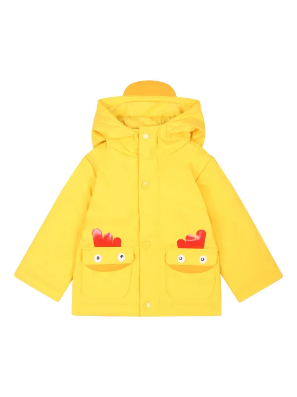 Stella McCartney Kids Rooster Hooded Raincoat Yellow FARFETCH BH