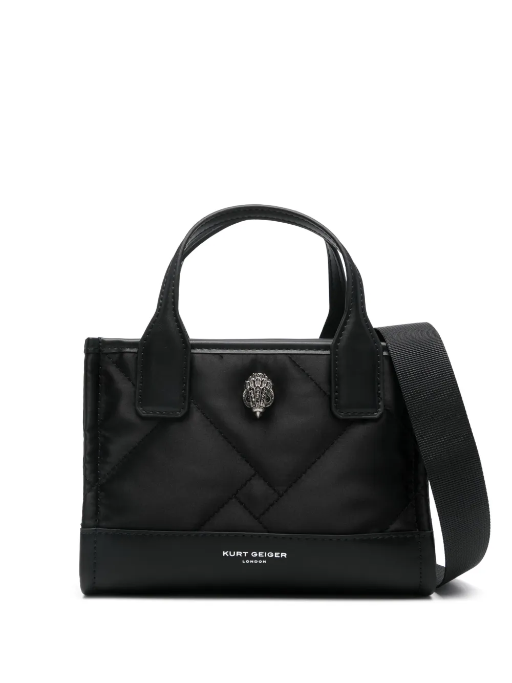 Kurt Geiger London eagle head-appliqué tote bag - Black