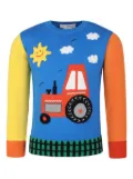 Stella McCartney Kids tractor-knit sweater - Blue