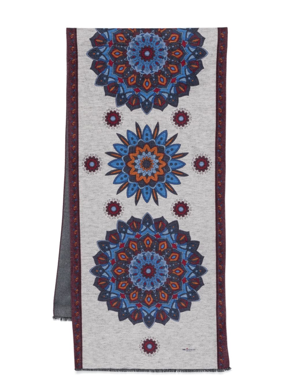 mandala-print scarf