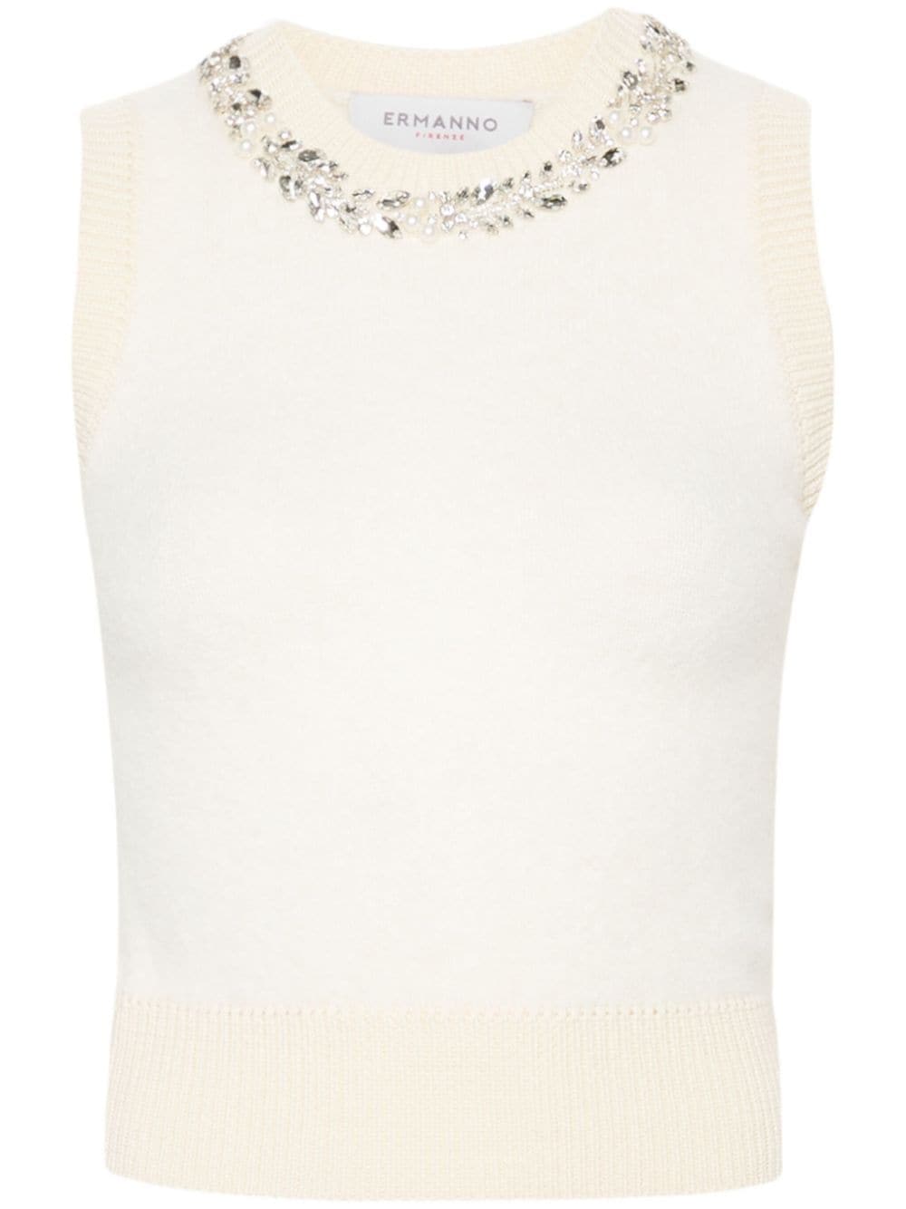 crystal-embellished top