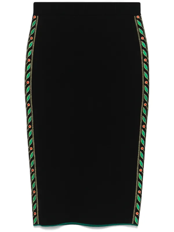 Casablanca Laurel Skirt in Black