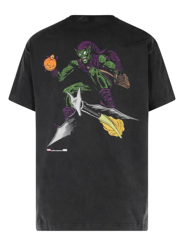 KITH x Marvel Green Goblin Vintage T-shirt | Black | FARFETCH