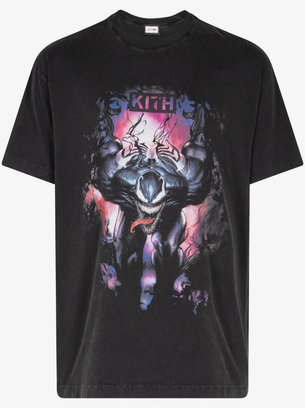 KITH x Marvel Symbiote Vintage T-shirt | Black | Image 1