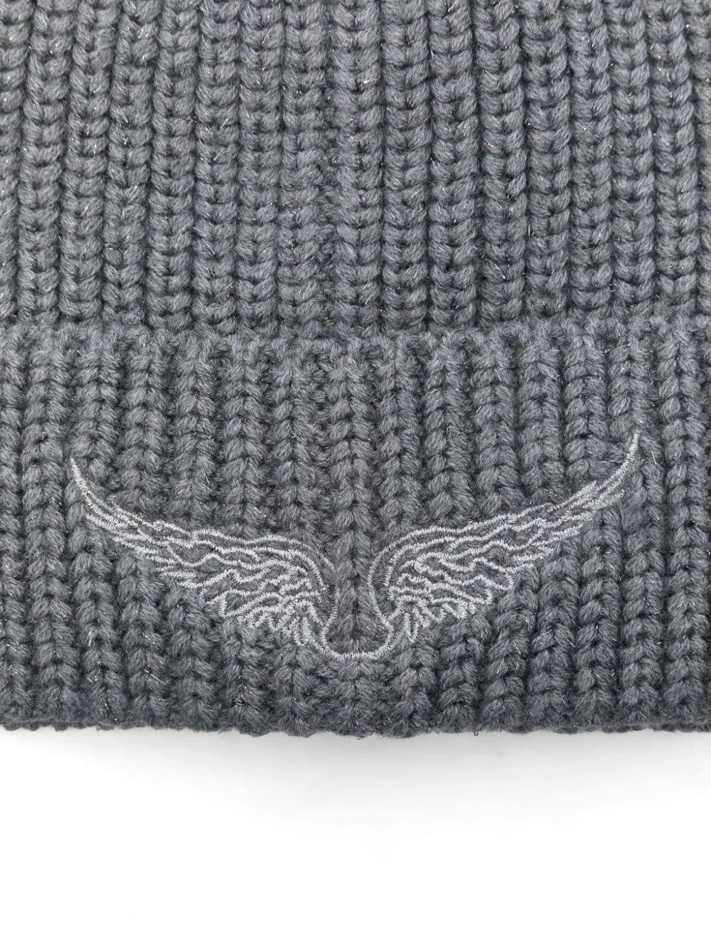 Zadig & Voltaire Kids logo-embroidered beanie hat - A39