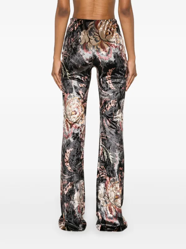 【送料&関税込】Etro Floral Print Pants ETRO Floral-print cotton-blend crepe flared pants | NET-A-PORTER
