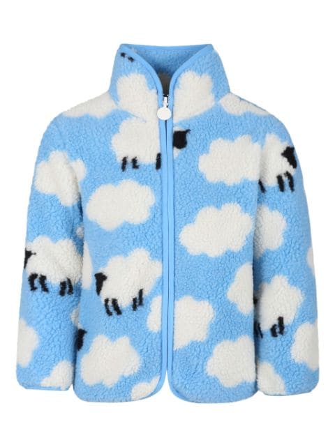 Stella McCartney Kids chamarra con nubes estampadas