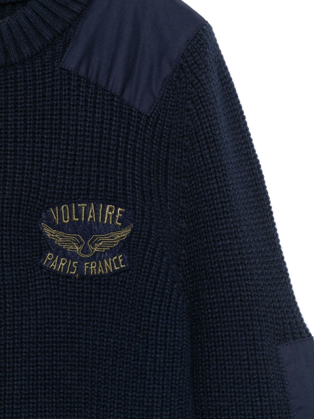 Shop Zadig & Voltaire Logo-patch Sweater In 83d