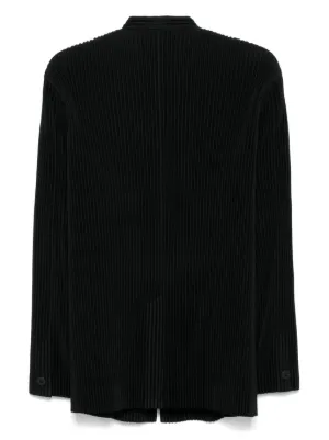 HOMME PLISSE ISSEY MIYAKE ジャケット　BLK 4 XL Homme Plisse Issey Miyake Men's Pleated Full-Zip Jacket