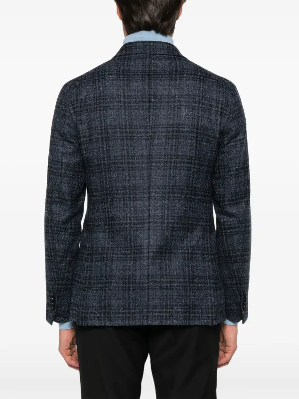 Tagliatore Checked Blazer | Blue | FARFETCH BH Tagliatore Checked Blazer | Blue | FARFETCH BH